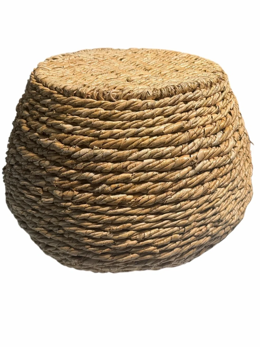 Crate&Barrel Woven Seagrass Decorative Basket Vase - Natural